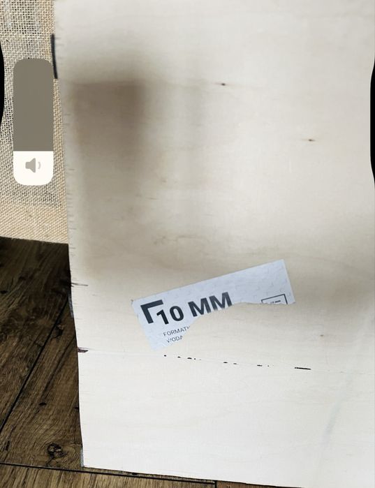 Formatka drewna płyta drewniana sklejka 10 mm 180 cm / 52 cm