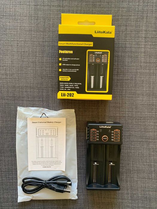 Carregadores pilhas/baterias Li-Ion e Ni-MH