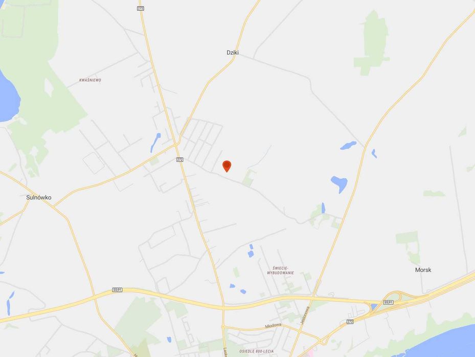 Działka budowlana 1582 m² – Sulnowo, ul. Chabrowa – WZ w toku