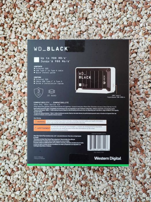 Nowy WD Black D30 2TB. Zewnętrzny dysk SSD. Opakowanie zaplombowane.
