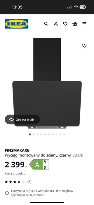 Okap ikea finsmakare