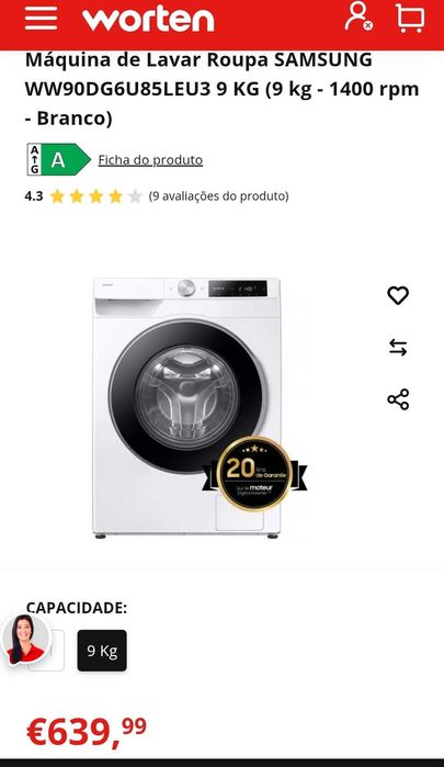 Maquina lavar roupa Samsung