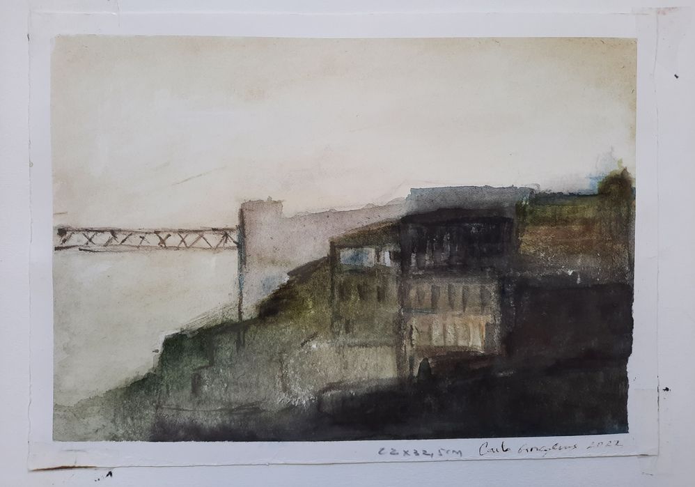 Aguarelas originais e de edição única sobre o Porto o Porto