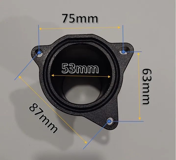 Supressor EGR Motores Grupo VAG 1.9 TDI PD 130; 150; 160cv -57mm Preto