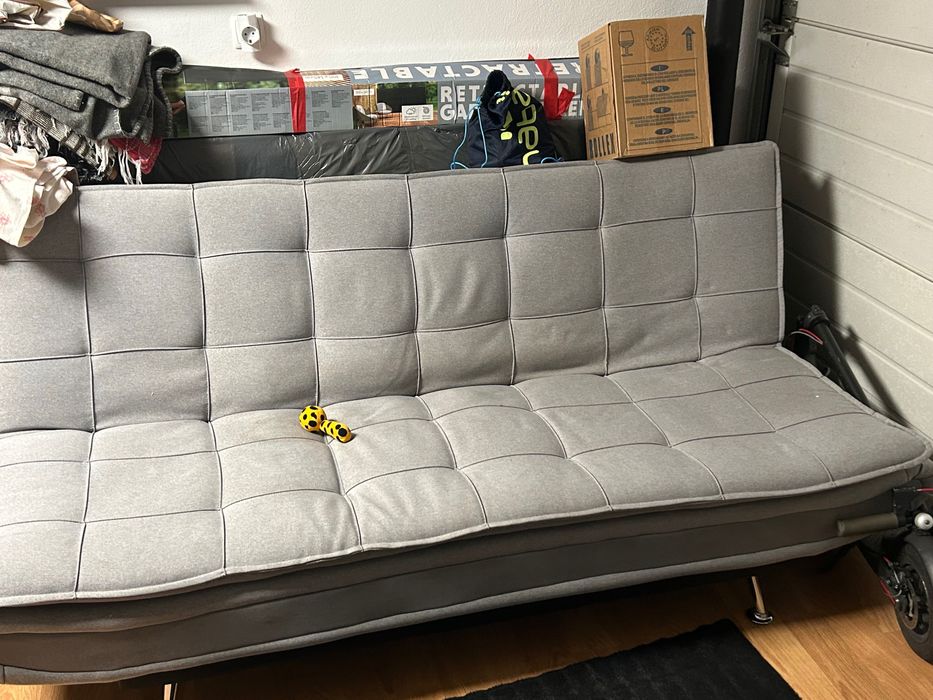 Sofá cama cor cinza Wilian conforama