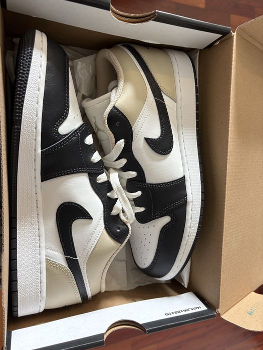 Air jordan tamanho 40 pretos e bege