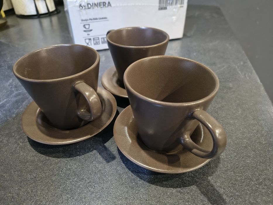 Filiżanki Dinera - nowe w zestawie 6 szt. + 3 gratis