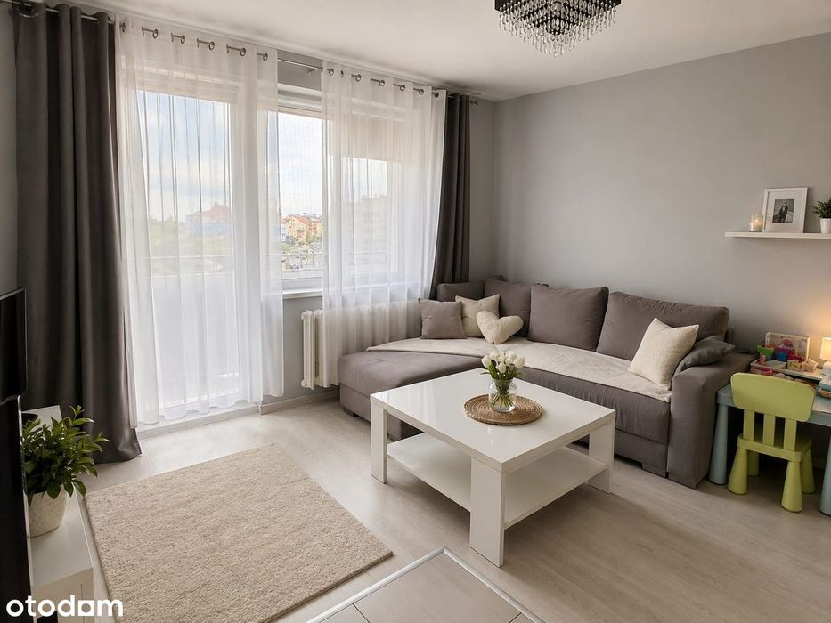 0% prow. 34,7 m² w centrum z balkonem i ogrzewaniem miejskim