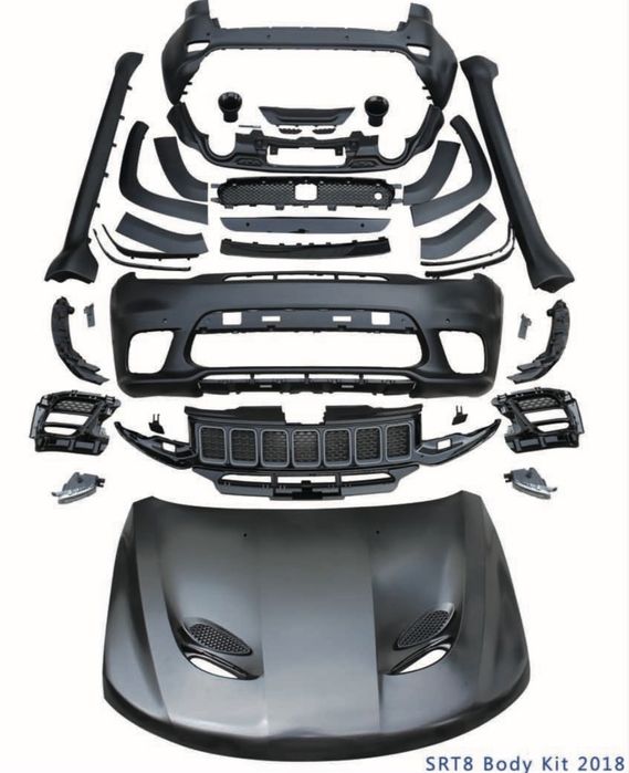 Бампер передний комплект GRAND CHEROKEE SRT обвес срт Гранд Чероки 17 ...