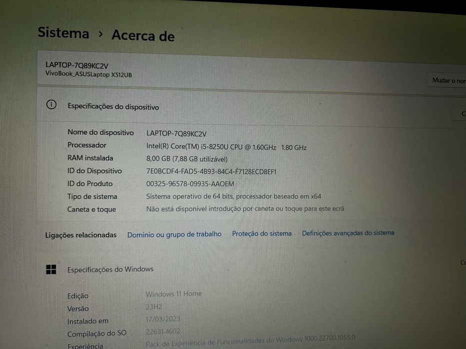 Computador ASUS VivoBook 15