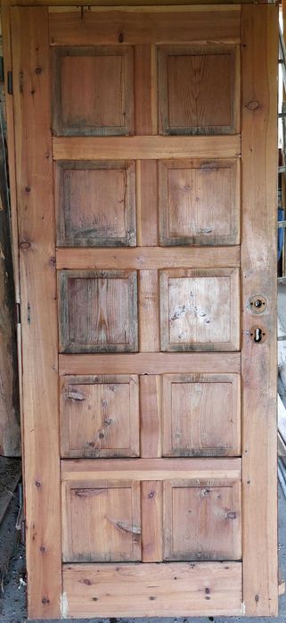 Drzwi zewnętrzne skrzydło modrzewiowe sosnowe