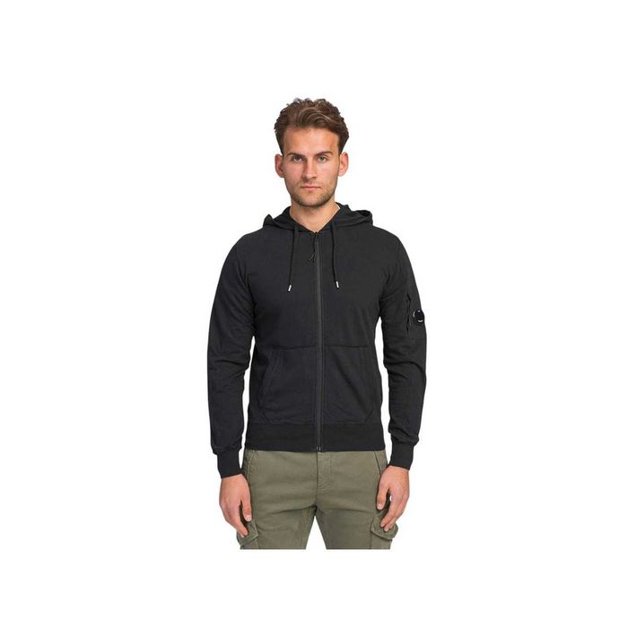 Худі C.P. Company Fleece Zipper Hoodie Black