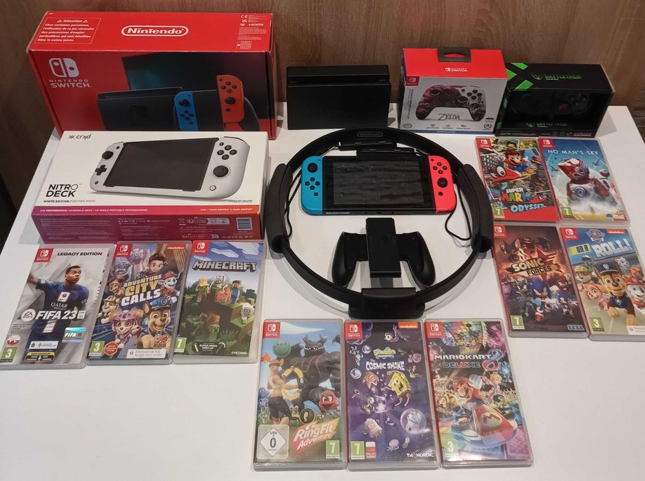 Nintendo Switch super zestaw.