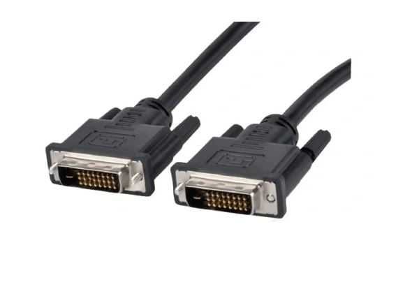 Kabel przewód sygnałowy DVI-D - DVI-D gruby mocny 3m