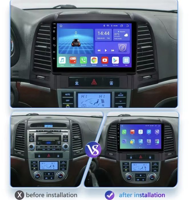 ‼️ Hyundai Santa Fe Tucson ix35 ix45 ‼️ Android магнітола Carplay