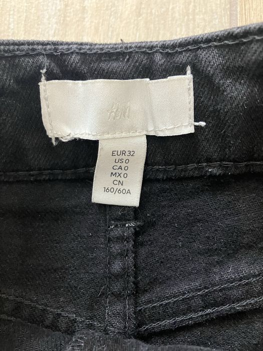 Czarne Straight High Jeans - H&M