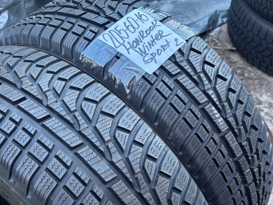 205-60-R16 HANKOOK WINTER 2 штуки пара ЗИМНЕЙ резины GERMANY 2023