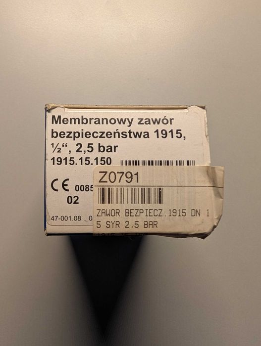 Zawór bezpieczeństwa 1915 g 1/2 cala 2.5bar 1915.15.150