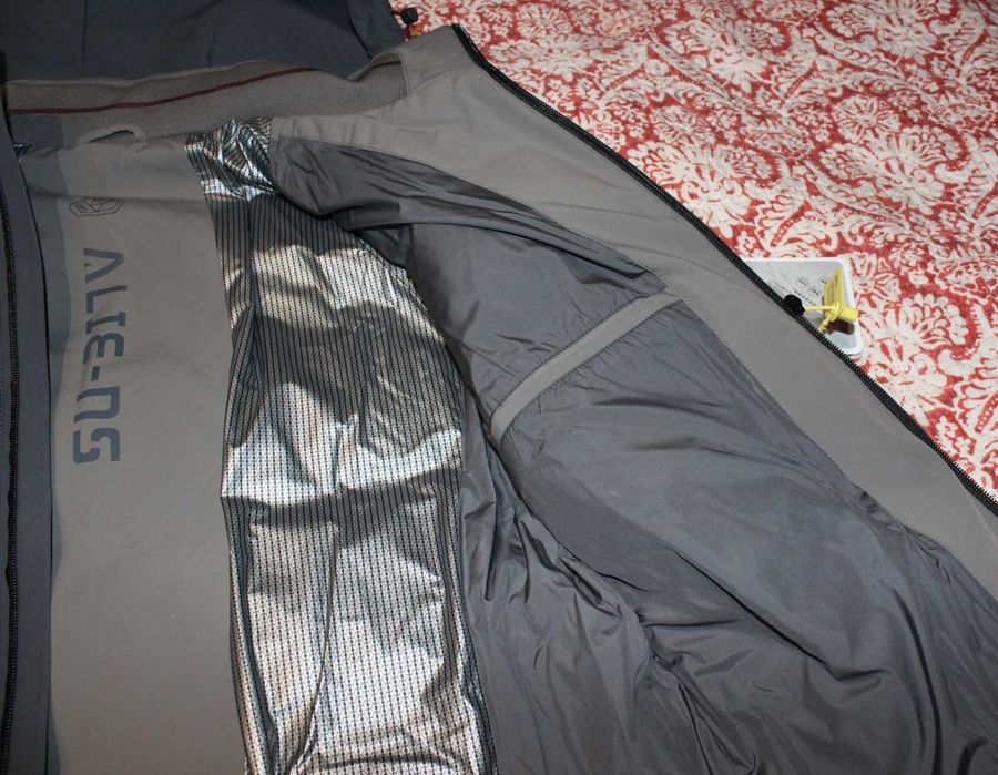 Демисезонный мужской пуховик Aliens на гусином пуху 800 Серый размер M