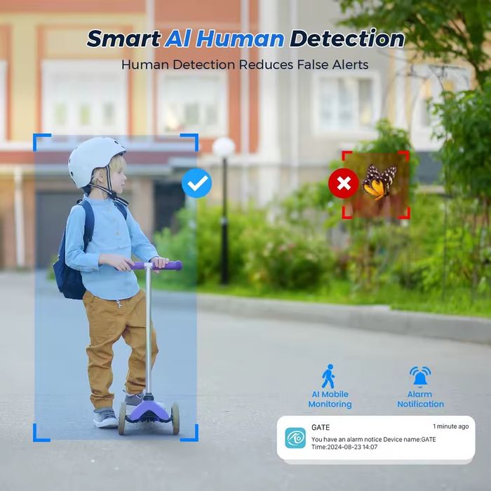 Wi-Fi камера 8 МП A9Q с датчиком движения и ночным видением