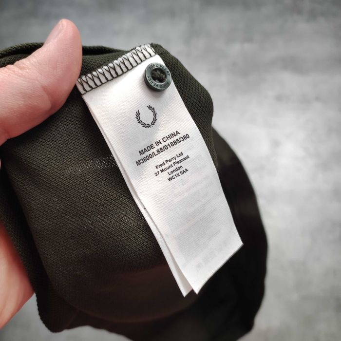 MĘSKA Koszulka Polo Elegancka PREMIUM Oliwka Fred Perry Haft Classic