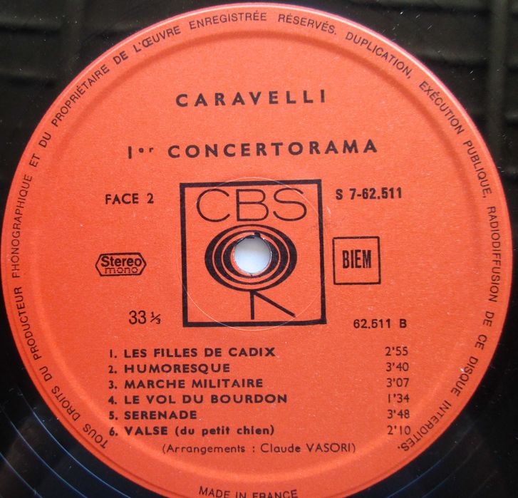 Caravelli — — — — — 1st Concertorama — — — — — LP64285978180482121