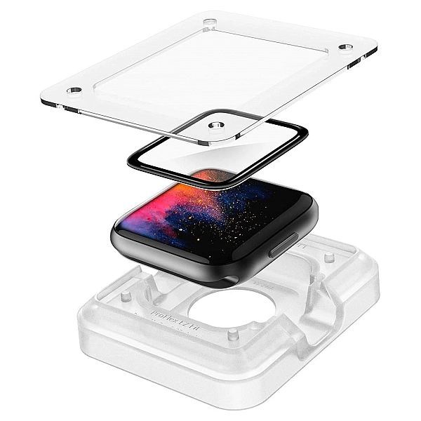 Szkło Hybrydowe Spigen Proflex "Ez Fit" do Apple Watch 4 / 5 / 6 / Se