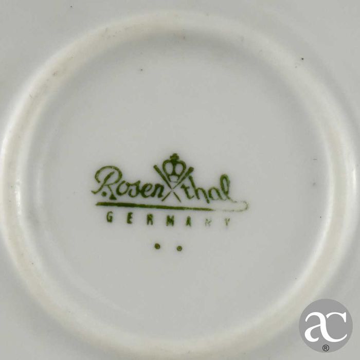 Conjunto de 3 pratos porcelana Alemã Rosenthal