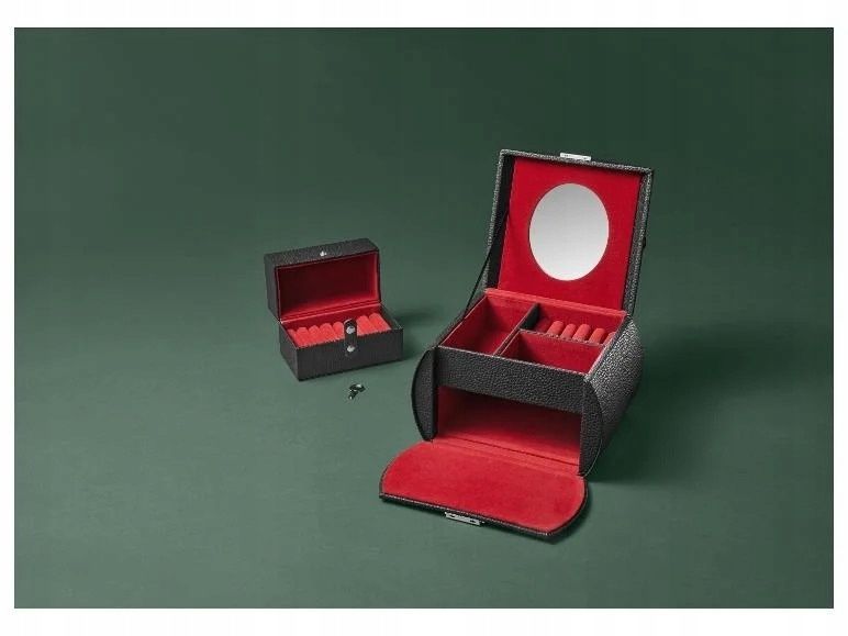 Kuferek na biżuterię z wysuwaną szufladą