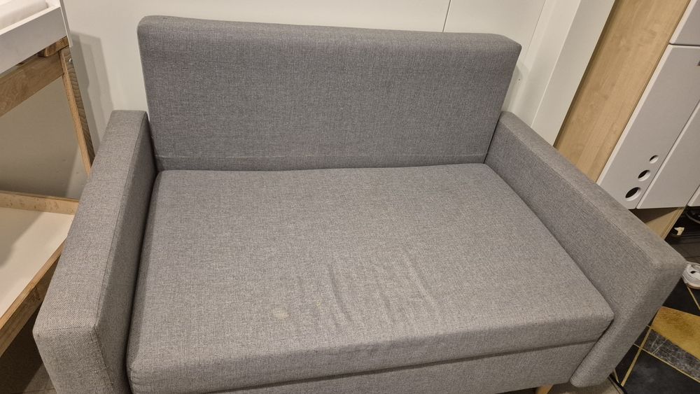 Sofa rozkładana szara