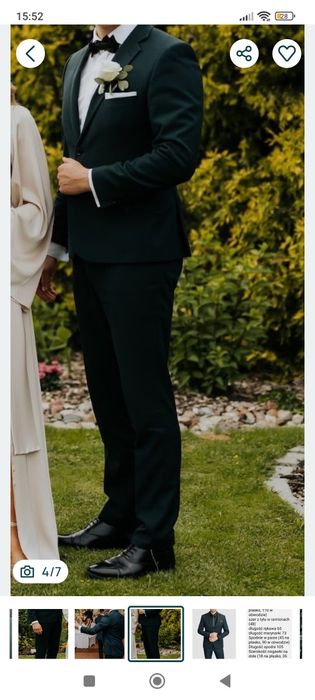 Garnitur męski r.L 50/52