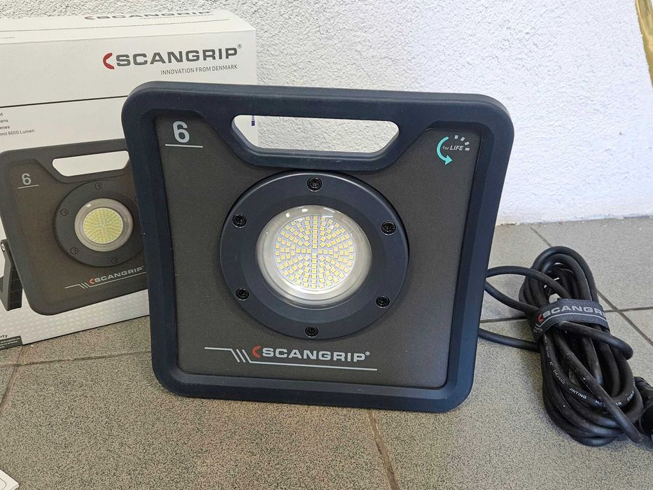 NOWA Wytrzymała Lampa Budowlana Reflektor Scangrip NOVA 6
