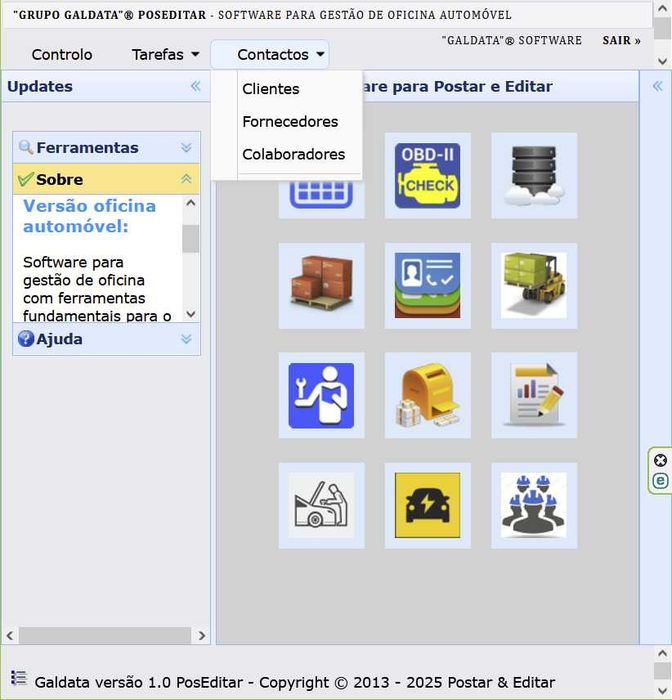 Folha de obra digital Software Gestão Oficina