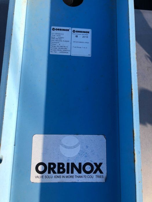 Zasuwa nożowa ORBINOX VG DN 600 DN 24’’