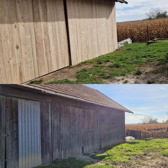 Wymiana starych desek, skup starego drewna