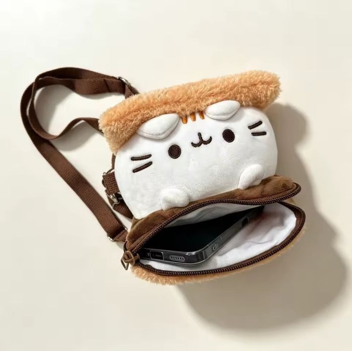 Пушин кет сендвич мягкая игрушка сумка pusheen cat pushen сумочка