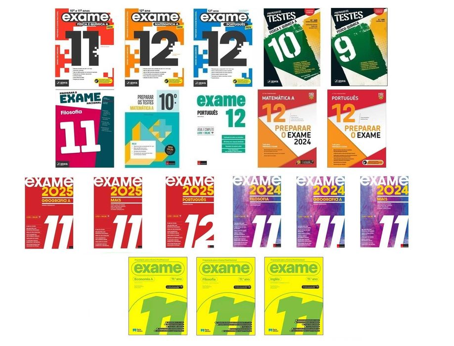 Preparar o Exame Nacional/ Preparar os Testes/ Exame 2025/.. -Desde 7€