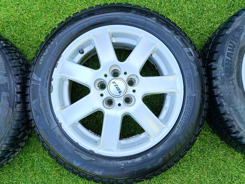 Felgi Rial 15' 5x100 + opony zimowe 6mm