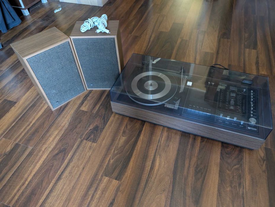 Amplituner Gramofon BSR C-141 Magnetofon Z głośnikami