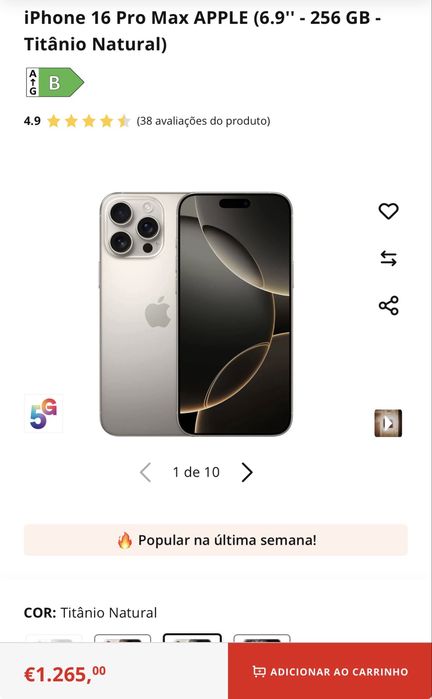 Iphone 16 pro max ( troco por samsung s26 ultra)