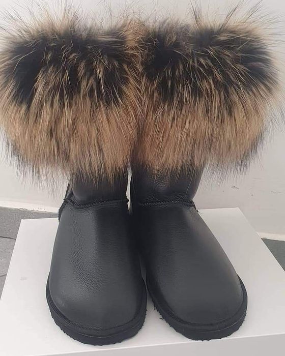 Śniegowce emu damskie naturalna skóra futerko z Jenota