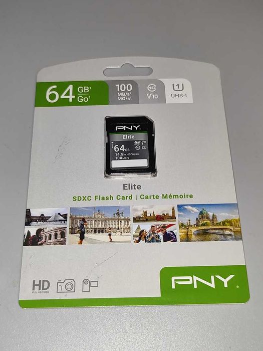 Karta Pamięci PNY Elite 64 GB SDXC Flash Card UHS-I Klasa 10 Nowa [2]