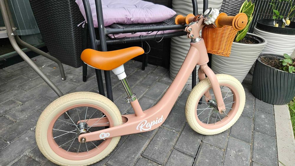 Rower biegowy Kinderkraft RAPID 2 12” – różowy – stan jak nowy