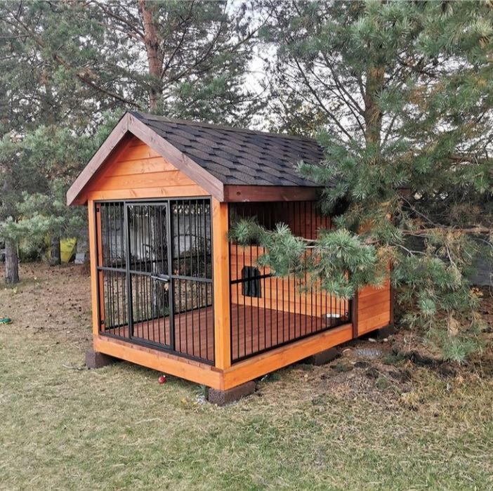 Будкадля собаки утеплена з вигулом