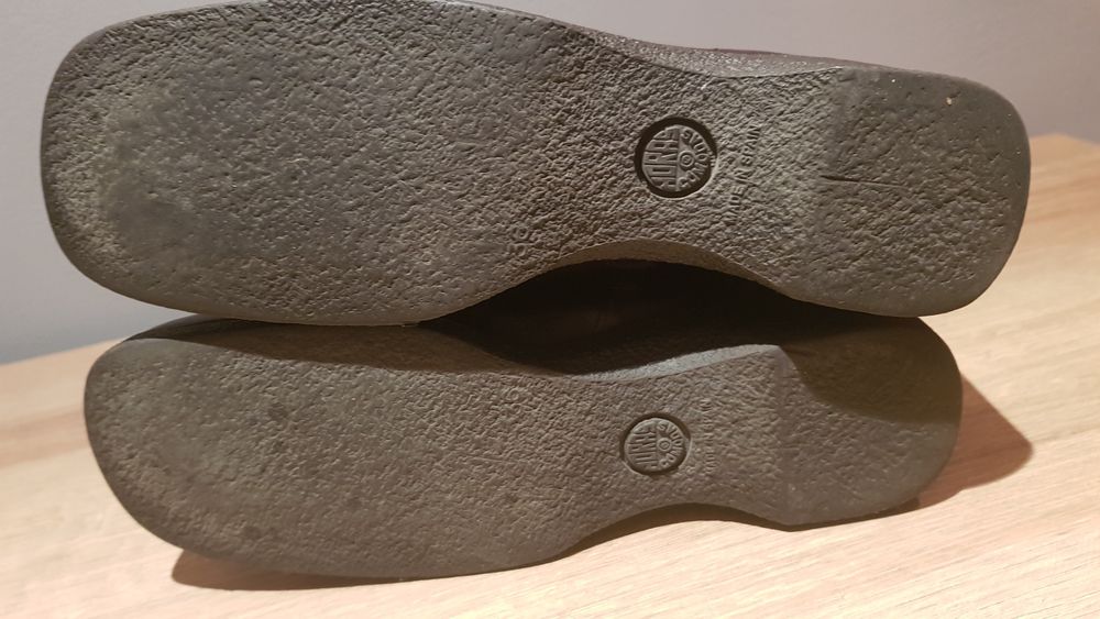 Botins em pele, cor castanho, tam.36