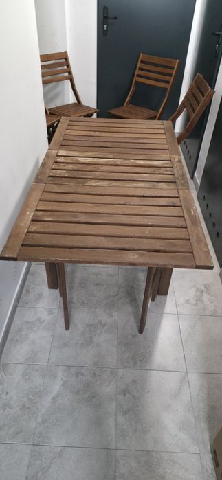 Zestaw składanych mebli ogrodowych IKEA Applaro Folding