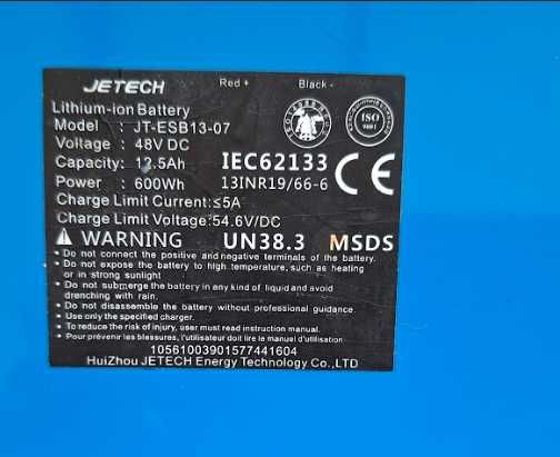 Bateria do Hulajnogi Elektrycznej Jetech 48v 12,5Ah