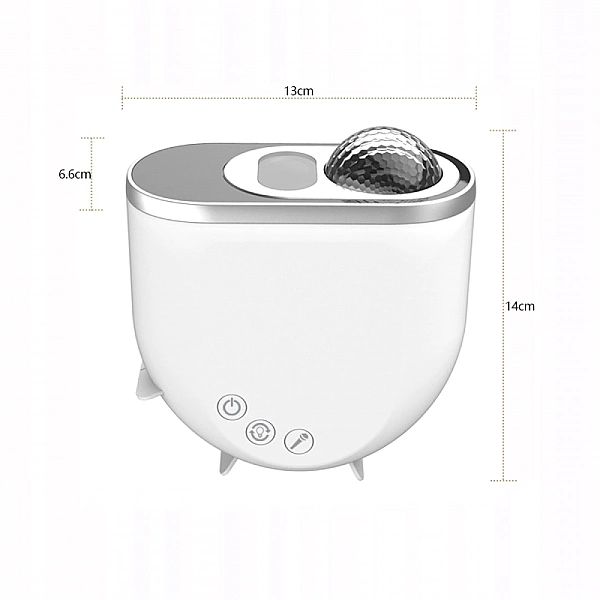 PROJEKTOR GWIAZD Dla Dzieci Lampka Nocna Rzutnik Led Laserowy Głośnik