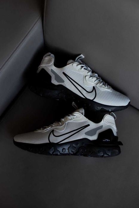 Чоловічі кросівки Nike React Vision "Grey/Black" Розміри 40-45