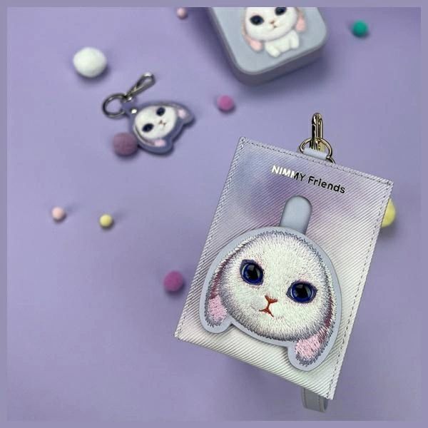 Portfel Nimmy Big Eyed Pet 2.0 Rabbit etui na karty - fioletowy